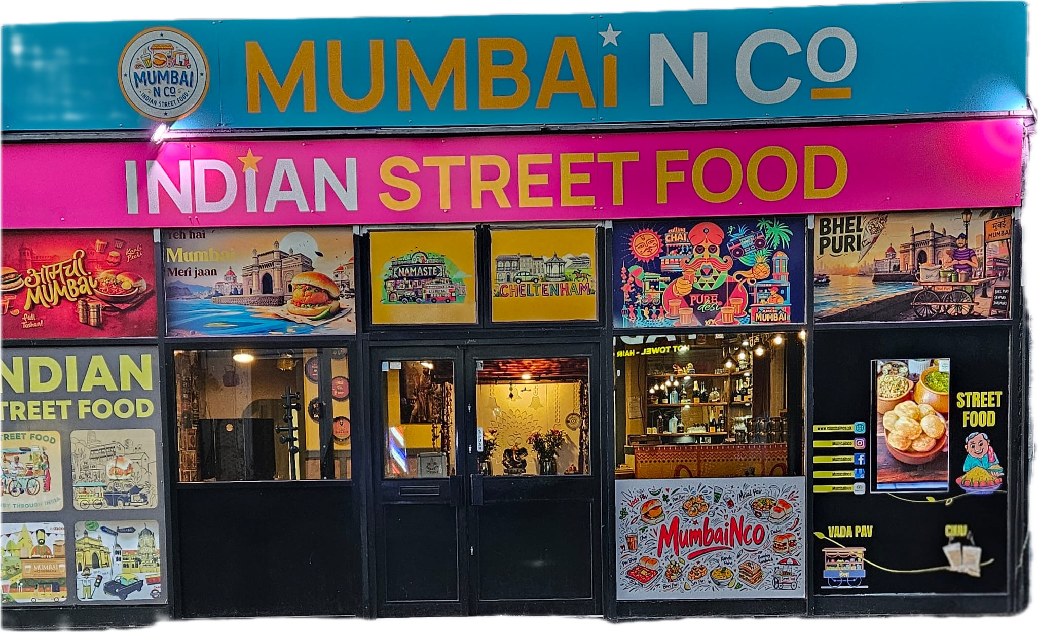 Mumbai N Co restaurant front — 337 High Street, Cheltenham